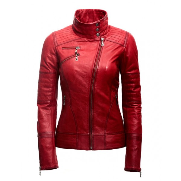 Women Fashion Leather Jacket 